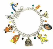 The Lion King Simba Character Themed Metal Charm Bracelet