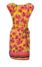 Ann Taylor LOFT Floral belted women's Dress Size 10