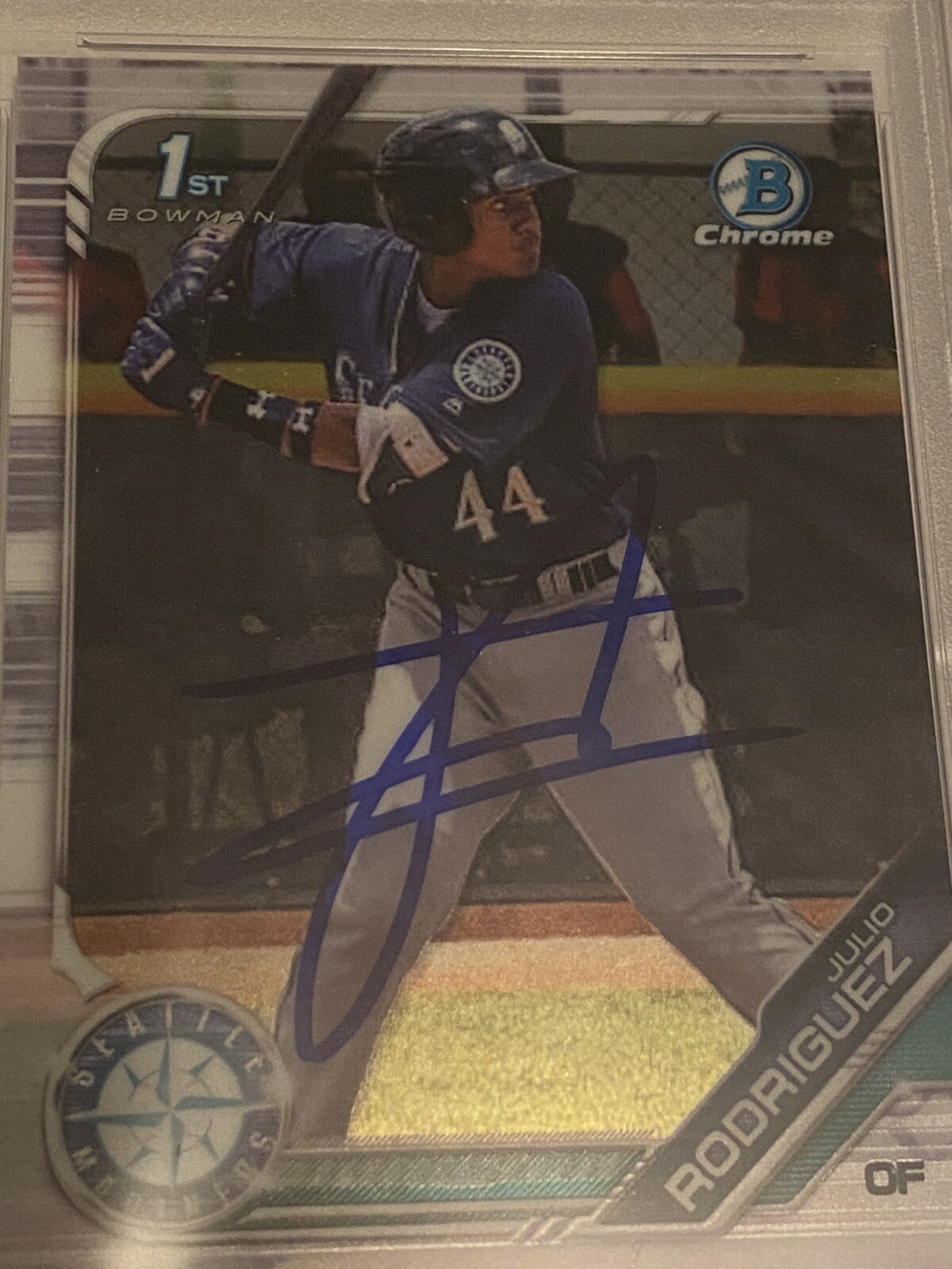Julio Rodriguez Bowman Chrome PSA 10 GEM MINT Julio Rodriguez 2019