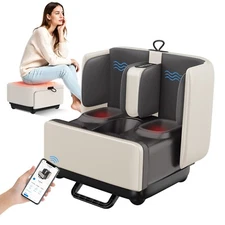 Comfier Foot Massage Machine with Heat, Shiatsu Deep Kneading for Pain Relief