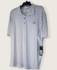 Adidas Golf Polo Shirt ADVR0794 Men’s Size XL Adidas Logo Print NWT UPF 50