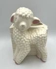Vintage Haeger Lamb Sheep Baby Animal Planter Ceramic 5" x 5 1/2" x 7" USA