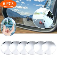 6x Car Reversing Blind Spot Mirror Round Hd Glass 360 Side Mirror For Lexus