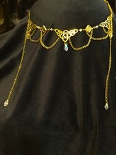 Celtic  tiara crowns unisex circlet diadem gold fully adjustable