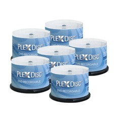 300 PC PlexDisc 16X 4.7 GB DVD-R Glossy White Inkjet Hub Printable Disc 632-514