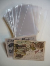 SAFE 100 Tasche buste di protezione trasparenti per vecchie cartoline