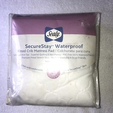 Sealy ED020QSX1 Stain Repel and Release Fitted Crib Mattress Pad