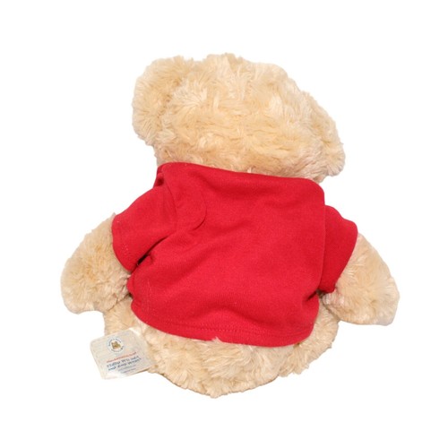 Build A Bear 14" Super Soft Light Brown Plush Bear Stuffed Animal With Red Shirt - Picture 3 of 7