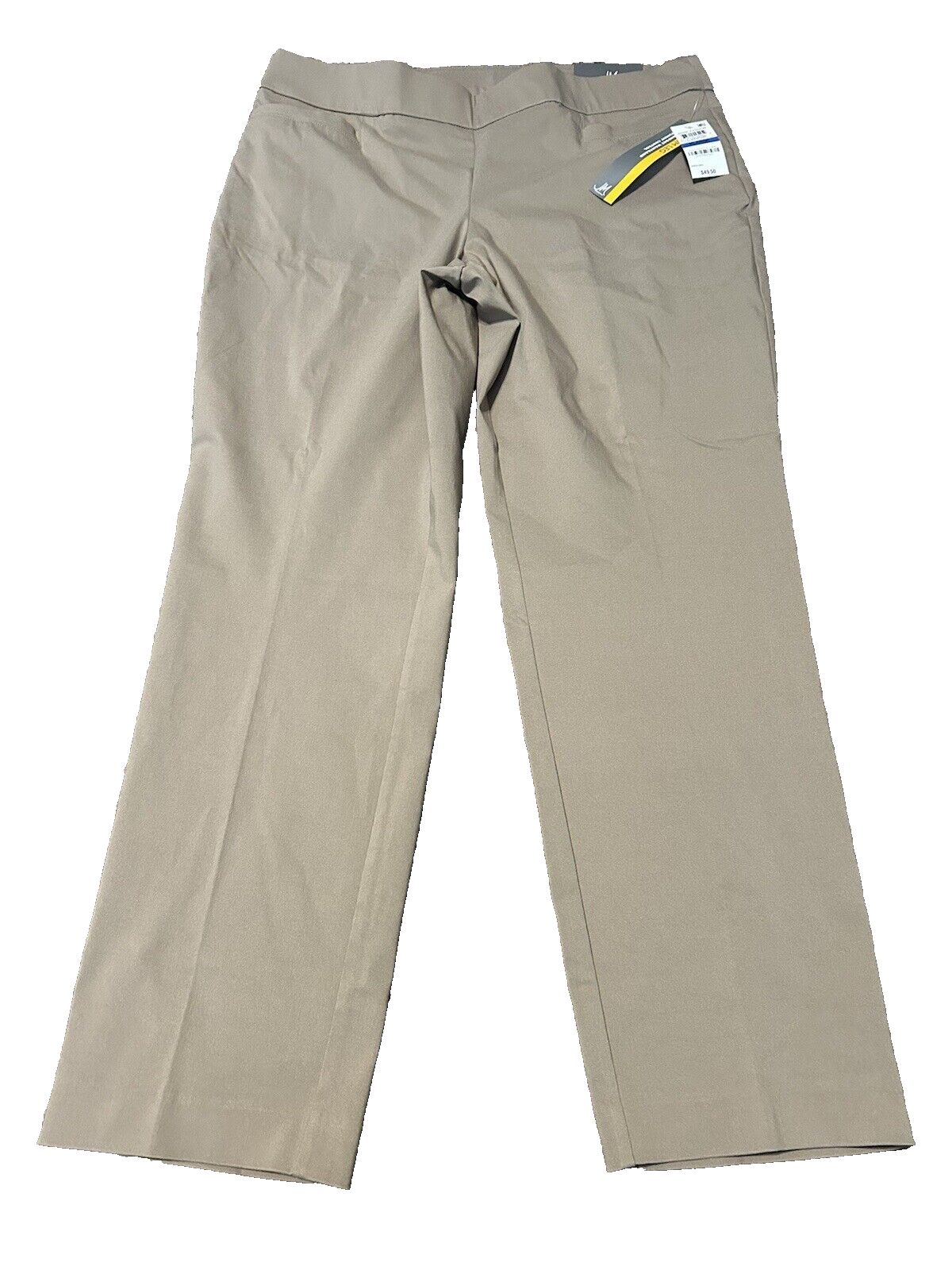NWT JM Collection Beige Stretch Pants Size:XL Slim Leg 49.5$MSRP! MEASURMENTS!