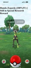 Pokémon Go ✨ Mini PTC ✨ Hundo Zygarde ✨ Still in Reward ✨ Read Description