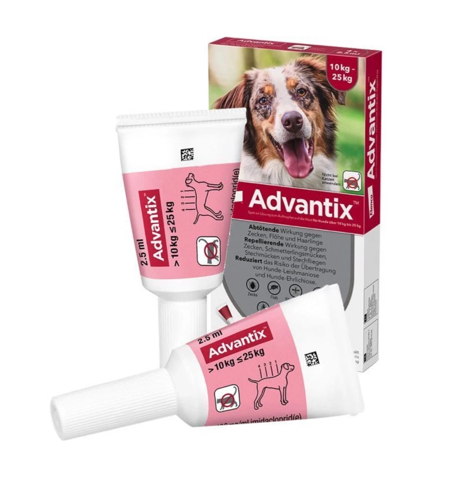 ELANCO DEUTSCHLAND GMBH ADVANTIX Spot-on Lsg.z.Auftr.a.d.H.f.Hund 10-25 kg PZN 02362606