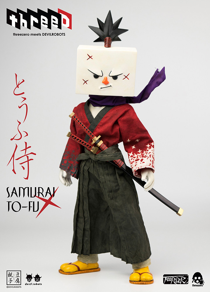 【本日まで】未開封FUKAI SOROLLA UNDERVERSE threeA THREEZERO x DEVILROBOTS SAMURAI TO-FU W/ KIKUCHIYO 1/6 ACTION