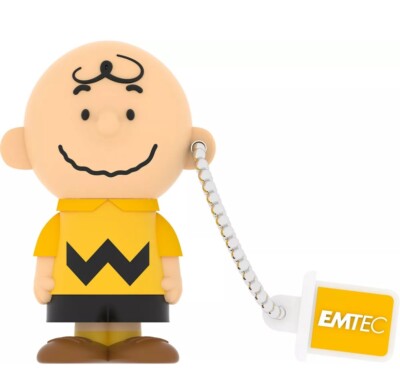 NEW Emtec 3D Peanuts Snoopy Charlie Brown Character 8GB USB 2.0 Flash Drive New 