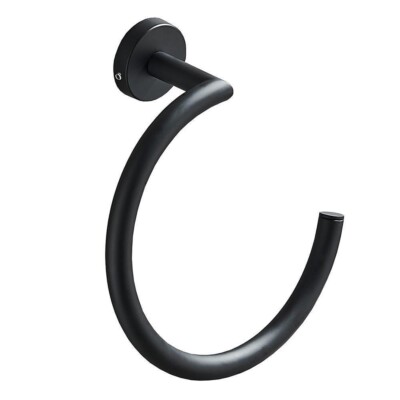 Open Towel Ring Stainless Steel Wall Mounted Bathroom Open Hand Towel Holder