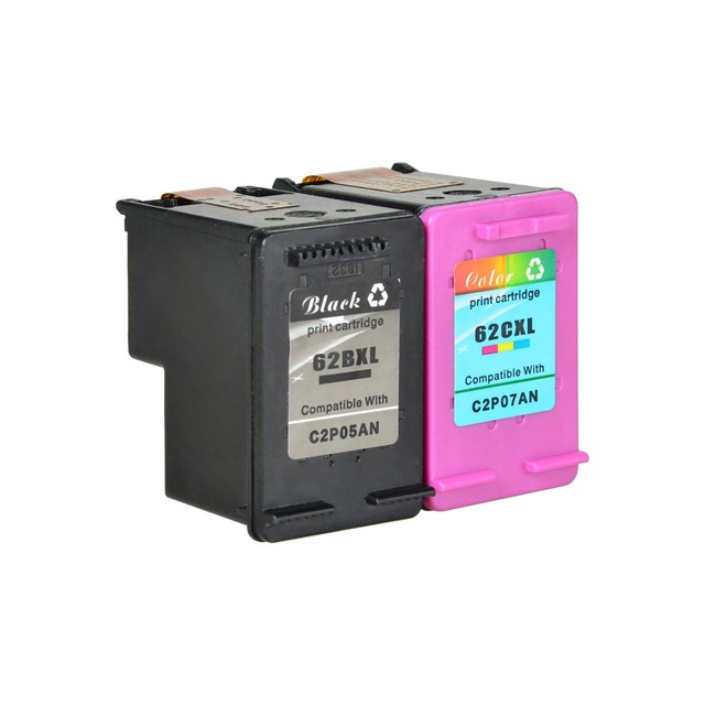 2PK 62 XL 62XL Ink Cartridge For HP Officejet 5740 5745 8040 Black & Tricolor eBay