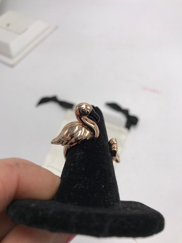Kate Spade by the pool rose gold Flamingo ring size 8 68d - 第 5/6 張圖片