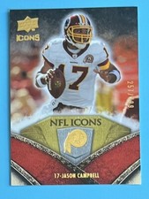 2008 Upper Deck Icons NFL Icons Silver /799 Jason Campbell #NFL25 Washington