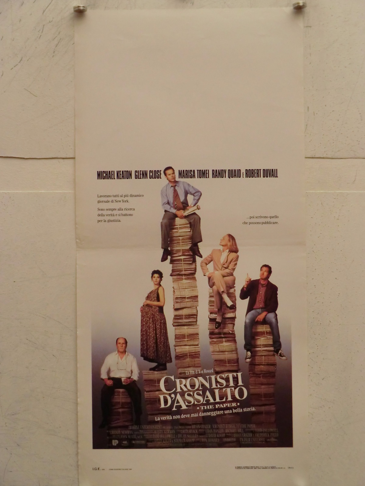 Locandina originale film Cronisti d'assalto (1994) - Regia di Ron Howard