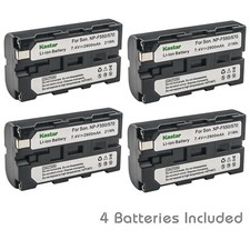 Kastar NP-F570 NPF570 Battery 4-Pack for Sony L Series InfoLithium Battery