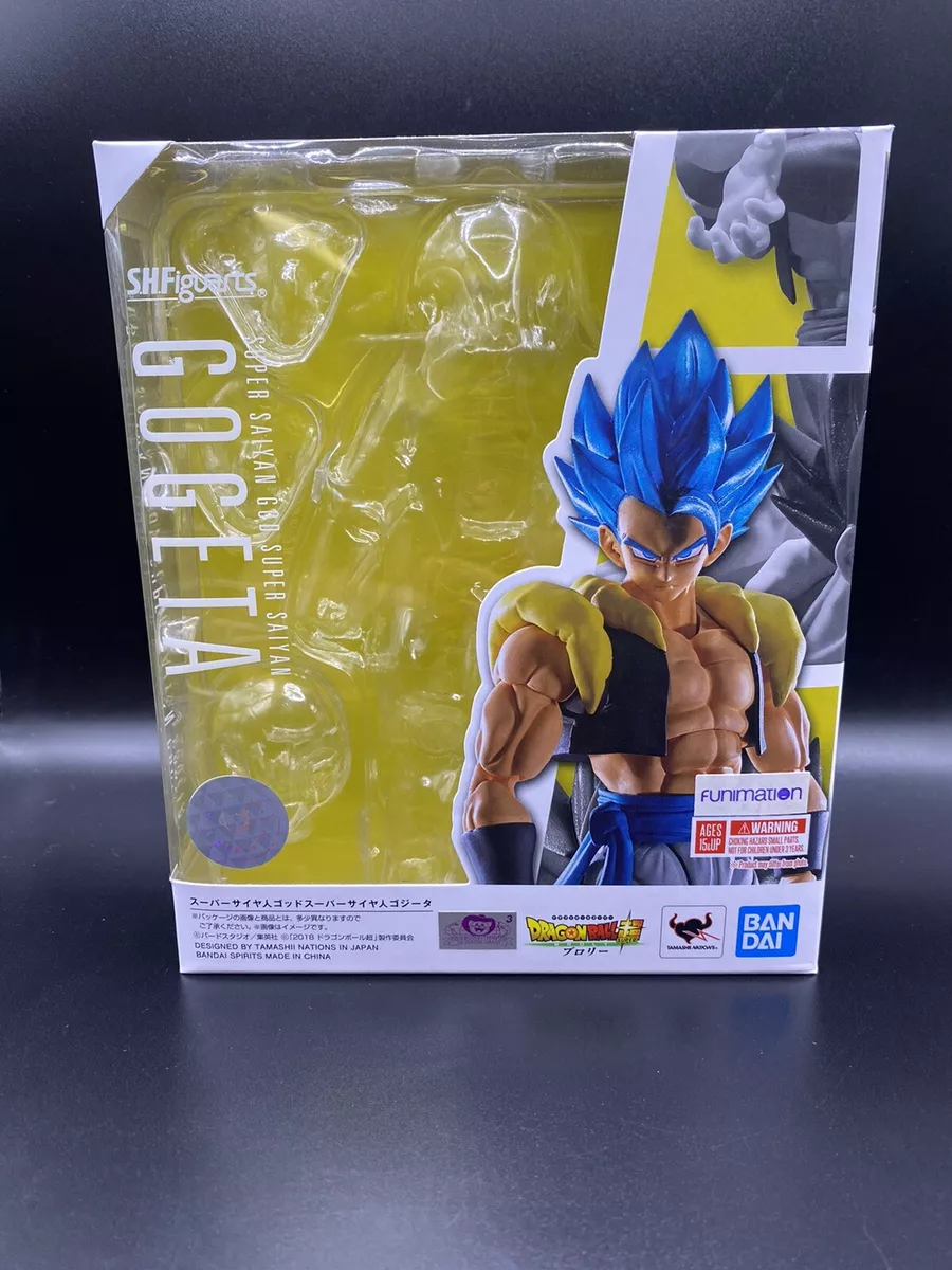 Bandai S.H. Figuarts Dragon Ball Super Saiyan God Gogeta Action Figure Set,  4 Pieces