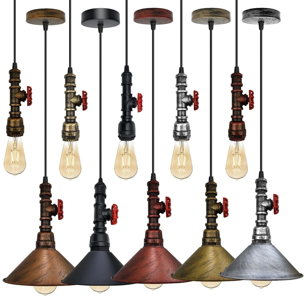 Retro Industrial Wasserrohr H?nge Lampe Esszimmer Pendelleuchte