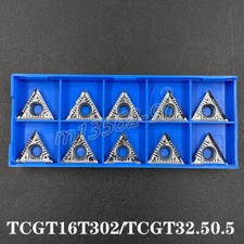 10pcs TCGT16T302 TCGT32.50.5 -AK N01 Turning insertion for hard alloy aluminum
