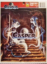 "Casper" 12-pc Frame Tray Puzzle (Golden Books / Western Publishing) New, Sealed