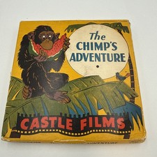 Vintage 60's CASTLE FILMS Science Fiction 8mm Movie 1 The Chimps Adventure