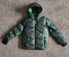 CHAMPION Puffer Hooded Winter Child Sz Med 8-10 Unisex Dark Green Frosted Coat