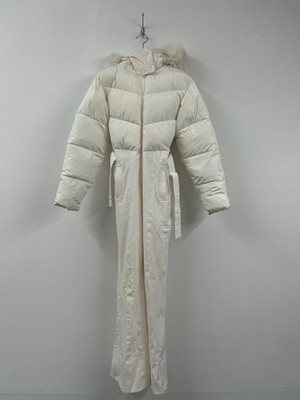 Alo Yoga Polar Star Skianzug Ivory XS Gürtel Einteiler Schneeanzug