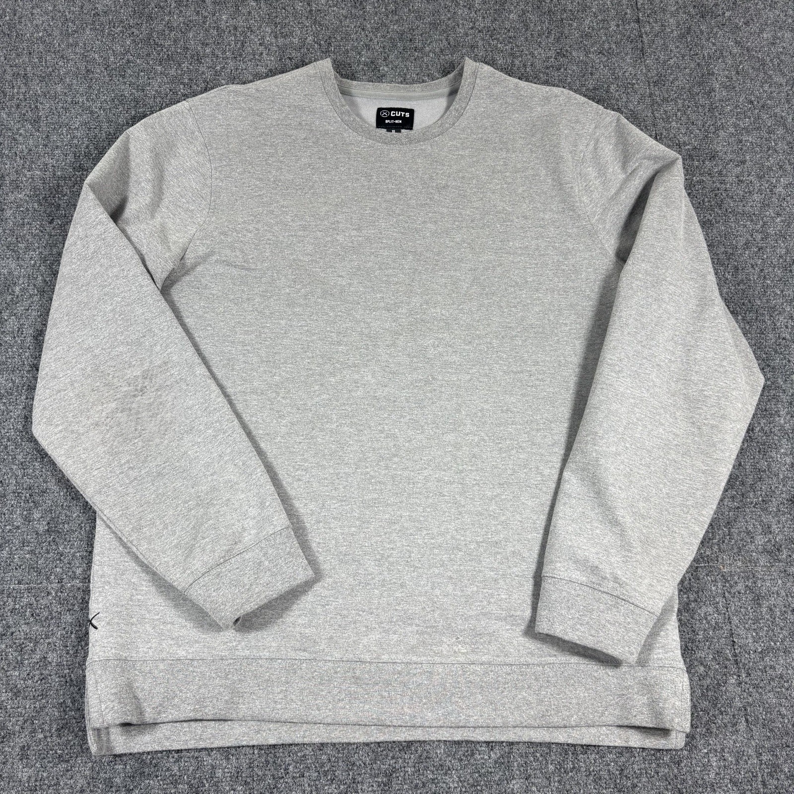 Cuts Clothing Hyperloop Pullover Split-Hem Heathe… - image 2