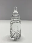 Vintage Waterford Crystal Lismore Baby Bottle Figurine Signed 4 3/4” Rare