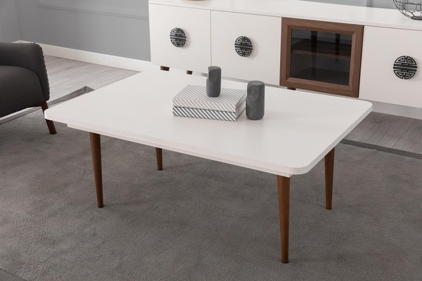 WeißEr Rechteckiger Couchtisch Wohnzimmer Holztische Designer MöBel-image