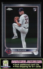 2022 Topps Chrome Update #USC97 Cole Sands Minnesota Twins RC