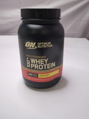 *2028-6-10* Optimum Nutrition Gold Standard 100% Whey Protein Powder, Banana 2lb