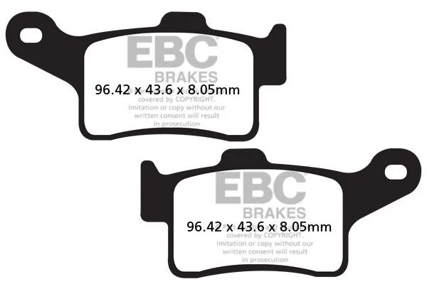 EBC BRAKE PAD FA-SERIES ORGANIC SCOOTER CAN AM, HARLEY DAVIDSON FA631