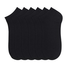 Men's Women Black Ankle Low Cut Quarter Athletic Sports Running Socks 6-8 9-11