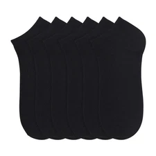 Men's Women Black Ankle Low Cut Quarter Athletic Sports Running Socks 6-8 9-11