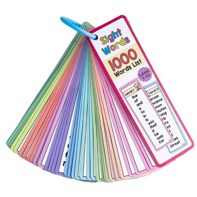 Vocabulary Flashcards Educational Learning Cards Sight Words Flash Cards