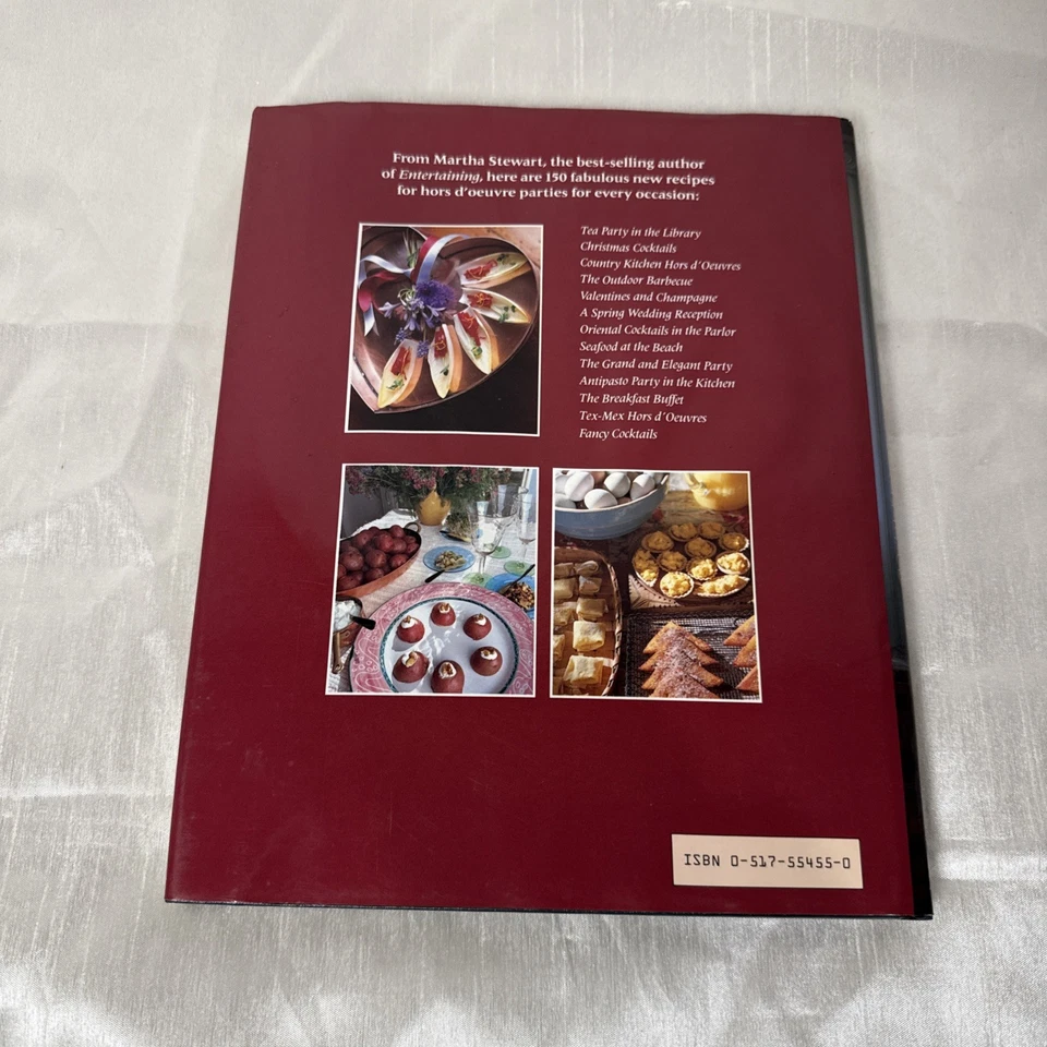 Martha Stewart 1984 First Edition Hors D'Oeuvres Cookbook Vintage Party Recipes - Image 4 of 4