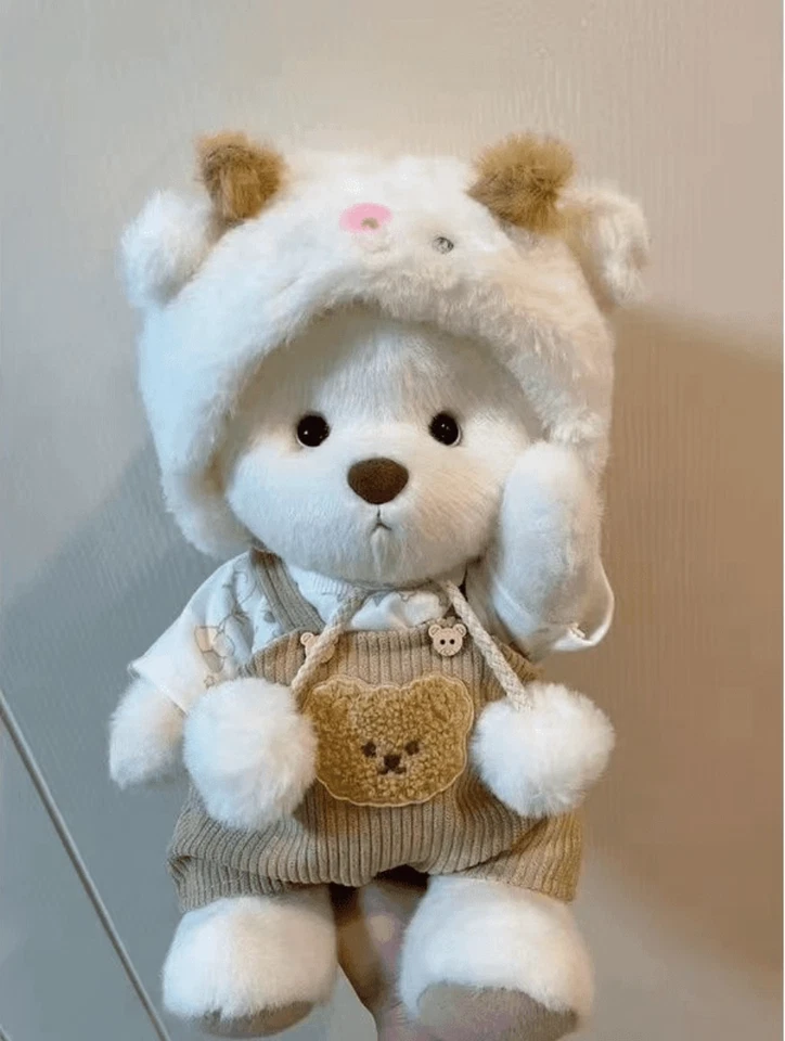 Teddy Bear Plush – Soft Cuddly Bear for Kids, Cute Teddy Bear with Dress - image 2 of 4