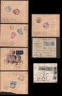 India, six old covers and a front with nice frankings -HE25
