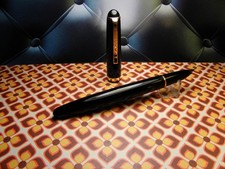 Vintage Jet Black  "Lamy 27b" Fountain Pen-14K Gold OF Nib-Germany 1950s