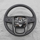 For 2019-2023 GMC Sierra AT4 Steering Wheel Black Leather Genuine OEM