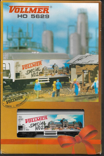 Spur H0: VOLLMER Modellbausatz BAUHÜTTE mit Waggon (Märklin) (5629) | Condition: Gebraucht