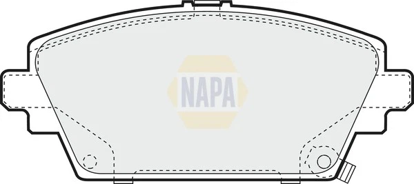 Juego de pastillas de freno para HONDA ACUERDO CG8, CH6 1.8 Delantero 98 a 02 NAPA 45022S1AE00 Foto 2 de 4