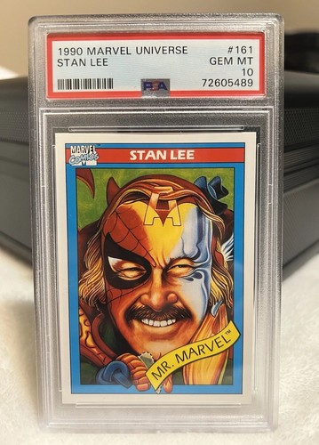 1990 IMPEL MARVEL UNIVERSE #161 STAN LEE LEGEND MR. MARVEL PSA 10 GEM MINT!