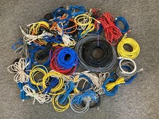 Lot of 66 CAT5e Network Ethernet Patch Cables Various Lengths Mixed Colors RJ-45