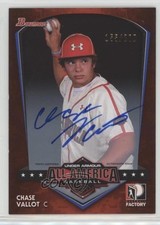 2013 Bowman Draft Perfect Game All-American 155/200 Chase Vallot #17 Auto 2f9