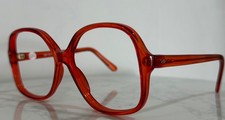 ELAN 55-244 Eyeglass Frames 58-18/145MM Orange Vintage Oversized